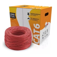CABO UTP FURUKAWA SOHOP. 24 X 4 CAT6 VERMELHO CMX C/305 METROS