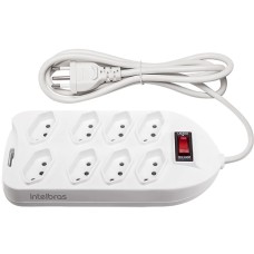 FILTRO DE LINHA INTELBRAS BRANCO 8 TOMADAS EPE1008