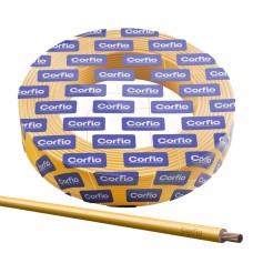 FIO / CABINHO FLEXIVEL 0,50MM 750V AMARELO CORFIO C/200 METROS
