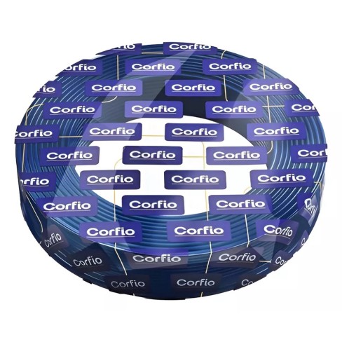 FIO / CABINHO FLEXIVEL 0,75MM 750V AZUL ESCURO CORFIO C/ 200 METROS