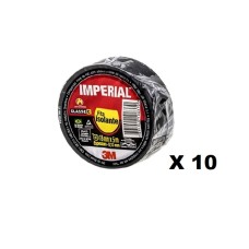 FITA ISOLANTE 3M IMPERIAL SLIM 20M PRETA com 10 rolos