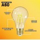 Lâmpada Led Taschibra Filamento Vintage A60 4W Bivolt E27