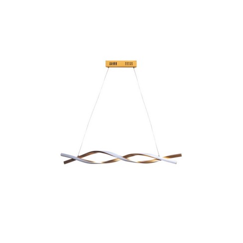 PENDENTE LED TASCHIBRA PARIS 3000K 18W OURO FOSCO