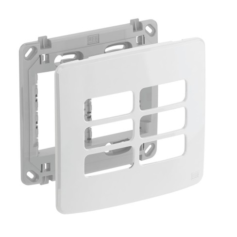 PLACA COMPOSE 4X4 6 POS. C/SUP. MOD. BR 13295563