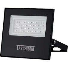 REFLETOR TASCHIBRA 50W LED PRETO BIVOLT 6500K