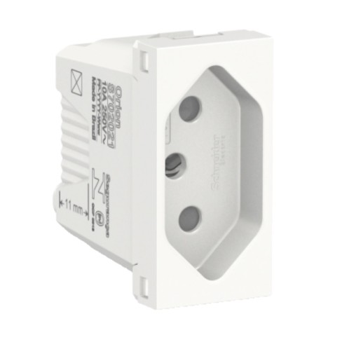 TOMADA ORION 2P+T 10A PB 250V BRANCO KIT C/ 5PÇS S70202104