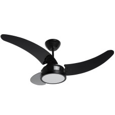 VENTILADOR DE TETO TRON BUZIOS MAX LED PRETO 3 PAS