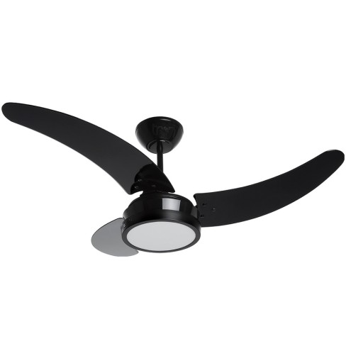 VENTILADOR DE TETO TRON BUZIOS MAX LED PRETO 3 PAS