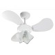 VENTILADOR DE TETO TRON GRECO BRANCO 3 PAS C/LUSTRE 220V