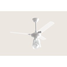 VENTILADOR DE TETO TRON LESTIA BRANCO 3 PAS C/ LUSTRE 220V