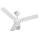 VENTILADOR DE TETO TRON MARBELA BRANCO 3 PAS C/ LUSTRE 220V